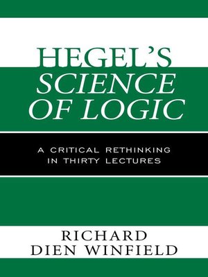 cover image of Hegel's Science of Logic